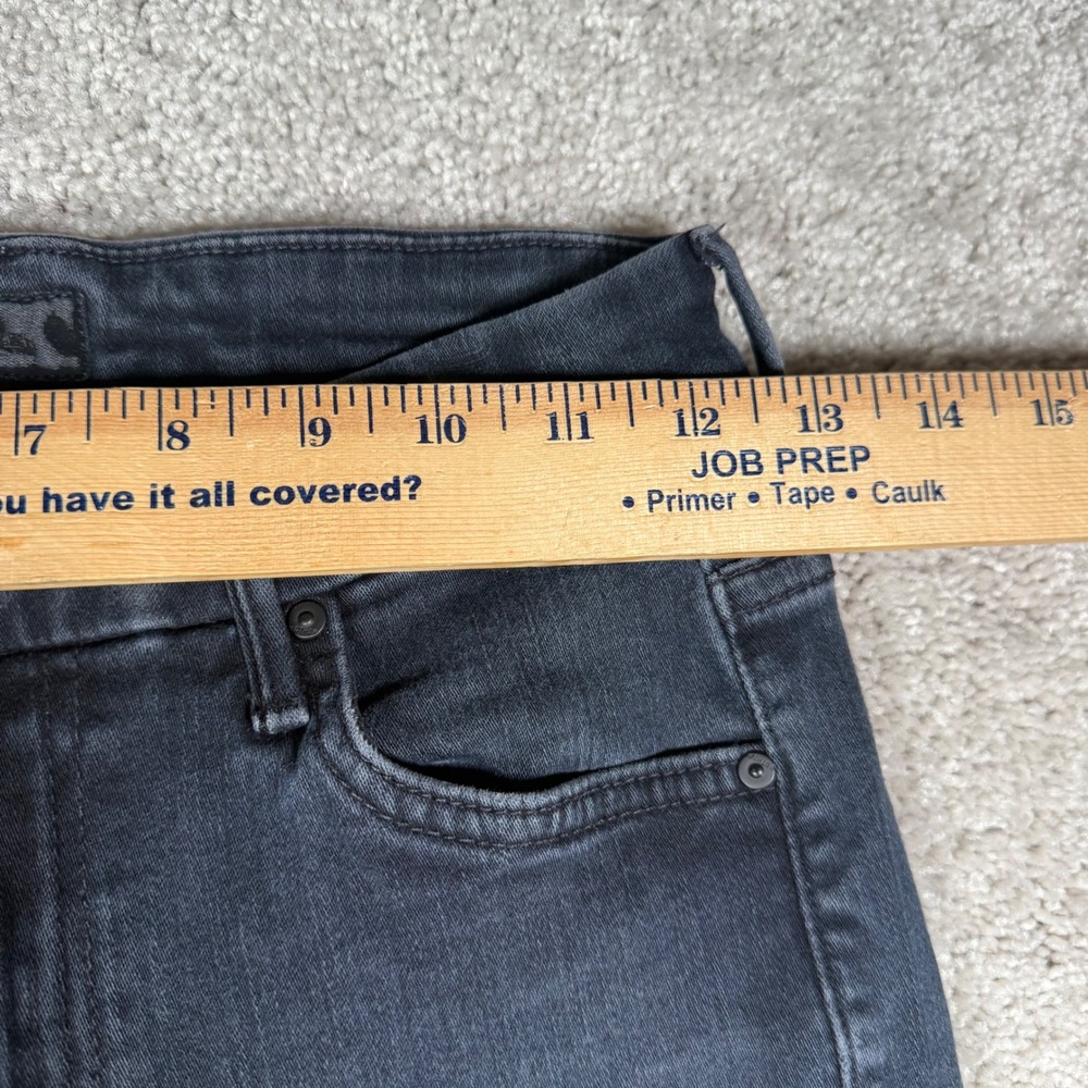 MOTHER Dark Gray Skinny Jeans with Multicolor Star Patch - Picture 5 of 13